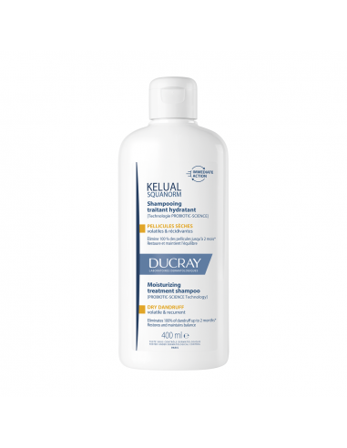 Ducray Kelual Squanorm – Shampoo Tratament Mătreață Uscată, 400 ml
