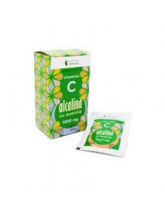Vitamina C alcalină cu acerola 1000 mg – 10 plicuri