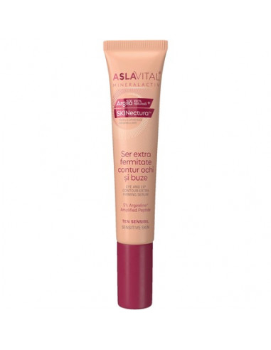 Aslavital MineralActiv – Ser Extra Fermitate pentru conturul ochilor și buzelor, 15 ml