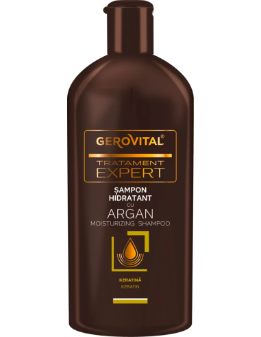 Gerovital Tratament Expert – Șampon hidratant cu Argan, 250 ml