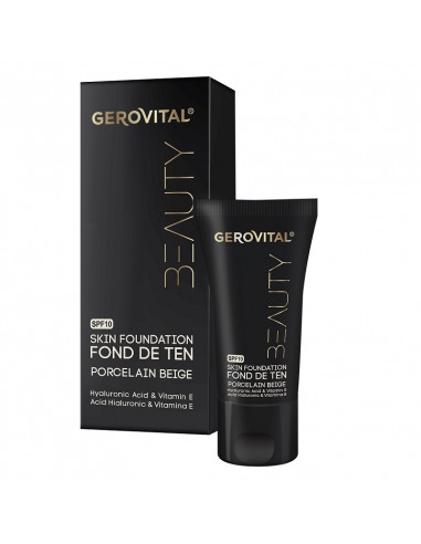 Gerovital Beauty – Fond de ten Skin Foundation Porcelain Beige, 30 ml