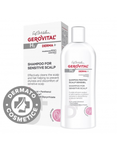 Gerovital H3 Derma+ – Șampon pentru scalp sensibil, 200 ml