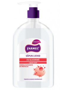 Farmec – Săpun lichid antibacterian cu glicerină, 500 ml