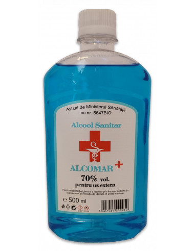 Alcool sanitar 70 %, 500 ml – Alcomar