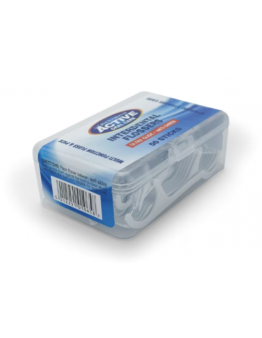 Beauty Formulas Active Oral Care – Go‑Between Dental Flossers, 50 sticks
