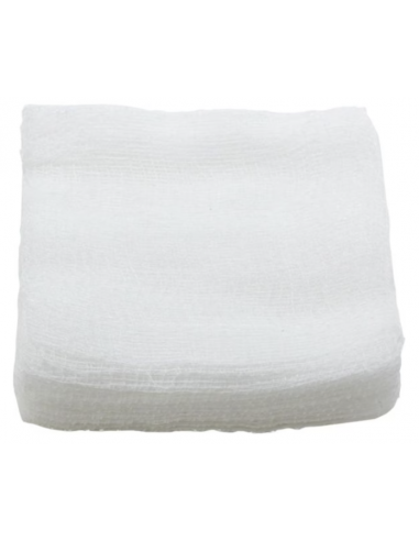 Comprese sterile pliate – 10 × 10 cm, 12 straturi, 5 bucăți/plic