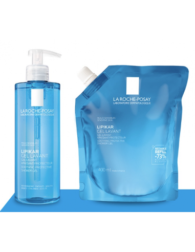La Roche-Posay Lipikar Gel Lavant (cremă de spălare) 400 ml + Refilul Eco 400 ml