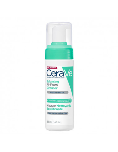 CeraVe Balancing Air Foam Cleanser – Spumă de curățare pentru ten normal-mixt, 148 ml