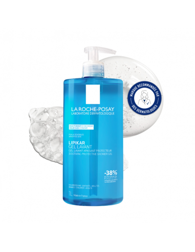 La Roche-Posay Lipikar Gel Lavant Apaisant Protecteur – gel-cremă de spălare 1 L (flacon pompă)