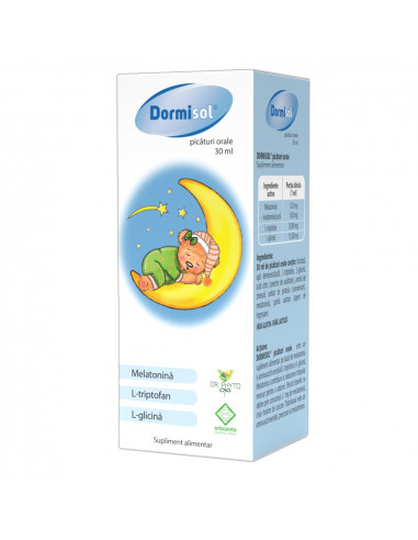Dormisol – picături orale cu melatonină (30 ml)
