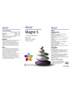 Magne 5 – Magneziu complex în 5 forme, 30 capsule vegetale