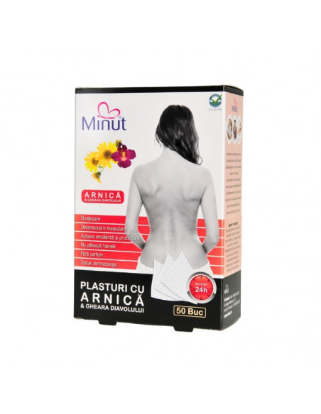 Plasture Cu Arnica, 9 x 14 cm, Minut