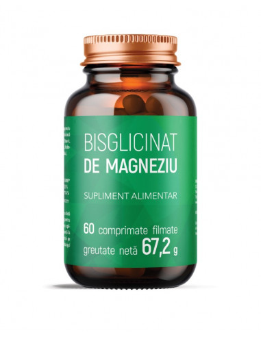 Bisglicinat de magneziu 60 comprimate filmate