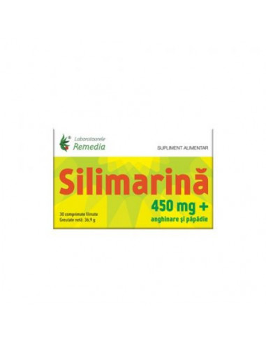 Silimarina 450 mg – 30 comprimate filmate