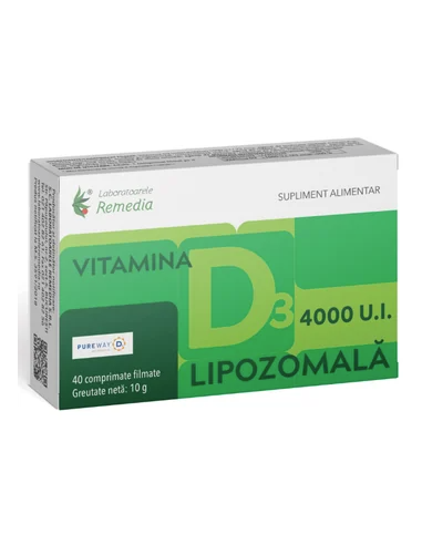 Vitamina D3 Lipozomală 4000 UI – 40 comprimate filmate