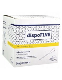 Ace pentru seringă 30G – 0,3 × 13 mm (galbene) – 100 bucăți