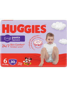 Huggies Pants Jumbo mărimea 6 (15-25 kg) – 30 bucăți