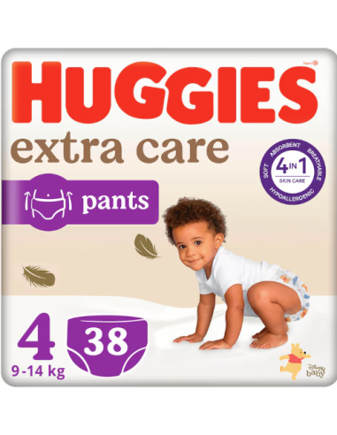 Huggies Extra Care Pants 4 (9-14 kg) – 38 bucăţi