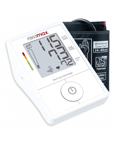 Aparat de tensiune automat de braț Rossmax X1, cu funcție de detectare a aritmiei (ARR).