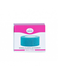 Bandaj elastic autoadeziv Minut – 5 cm × 4,5 m (Verde)