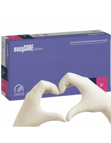 Mănuși latex easyCARE LATEX KR pudrate, mărimea S – 100 bucăți