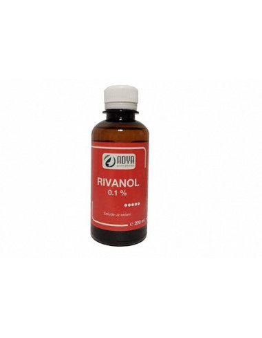 Rivanol 0,1% 200 ml – soluţie antiseptică / dezinfectant extern – Adya Green Pharma