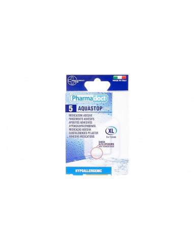 Plasturi Aquastop XL – 5 bucăți (5 × 7,5 cm), rezistenți la apă