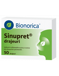Sinupret – 50 drajeuri, Bionorica (Germania)