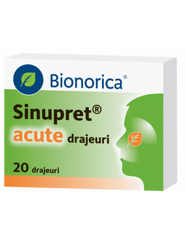 Sinupret Acute – 20 drajeuri, Bionorica (Germania)