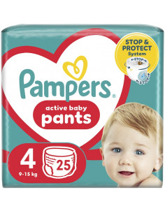 Pampers Pants mărimea 4 (9-15 kg) – 25 bucăţi