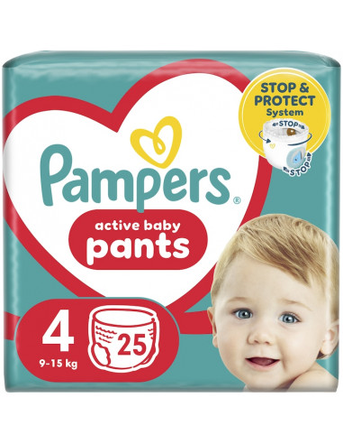 Pampers Pants mărimea 4 (9-15 kg) – 25 bucăţi