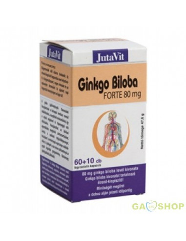 JutaVit Ginkgo Biloba Forte 80 mg – 70...