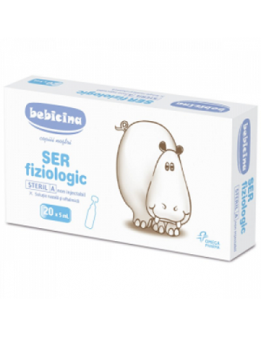 Ser fiziologic Bebicina 0,9% – 20 monodoze x 5 ml