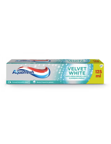 Aquafresh Velvet White – pastă de dinţi 125 ml