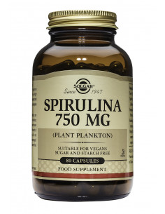 Spirulina 750mg, 80 capsule
