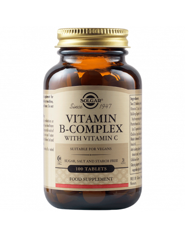 Vitamina B Complex w/Vitamina C, 100 tablete