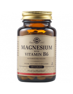 Solgar Magnesium with Vitamin B6 – 100 tablete