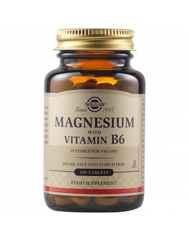 Solgar Magnesium with Vitamin B6 – 100 tablete