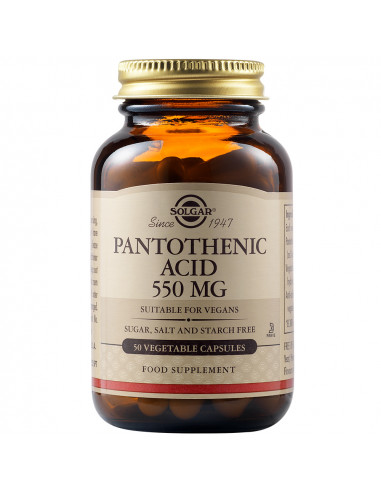 Pantothenic Acid 550 mg – 50 capsule vegetale