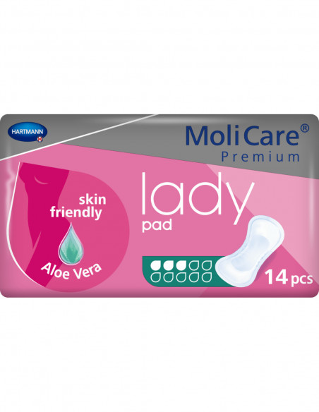 MoliCare Premium Lady Pad 3 picături – tampoane pentru incontinență ușoară, 14 bucăți, Paul Hartmann AG