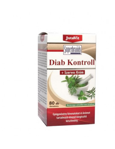 JutaVit Diab Control + Crom organic — 80 tablete