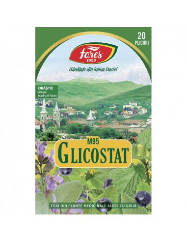 Ceai Glicostat 20 plicuri – Fares