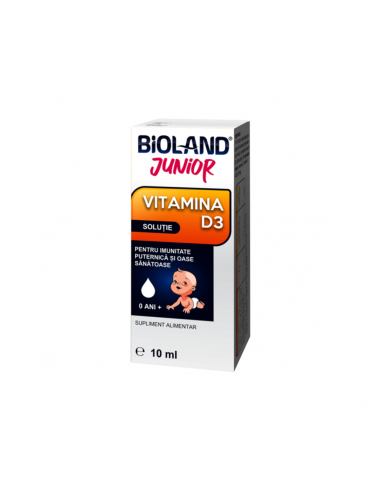 Bioland Junior Vitamina D3 soluție 10 ml