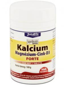 JutaVit Calcium + Magnesium + Zinc + D3 Forte – 90 tablete