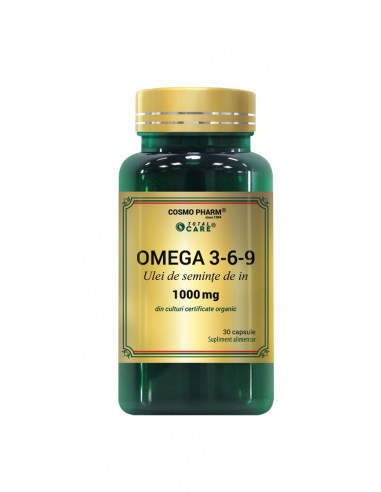 Omega 3-6-9 Ulei 1000 mg Premium, 30 capsule