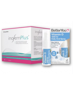 Inofem Plus 30 plicuri + D1000 Vitamin D Oral Spray 15 ml