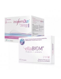 Inofem Duo 60 plicuri + ELLABiom 10 capsule