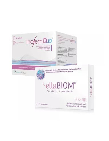Inofem Duo 60 plicuri + ELLABiom 10 capsule
