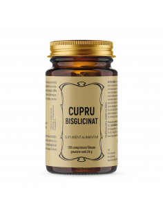 Cupru Chelat Bisglicinat, 100 comprimate