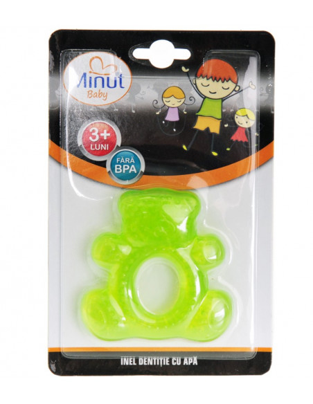 Inel dentiție cu apă, 1 buc – Minut Baby